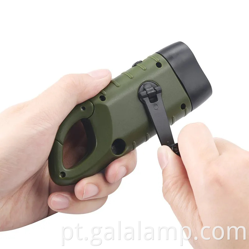 Lanterna solar de manivela manual barato poderoso lanterna recarregável de emergência lanterna movida por manivela